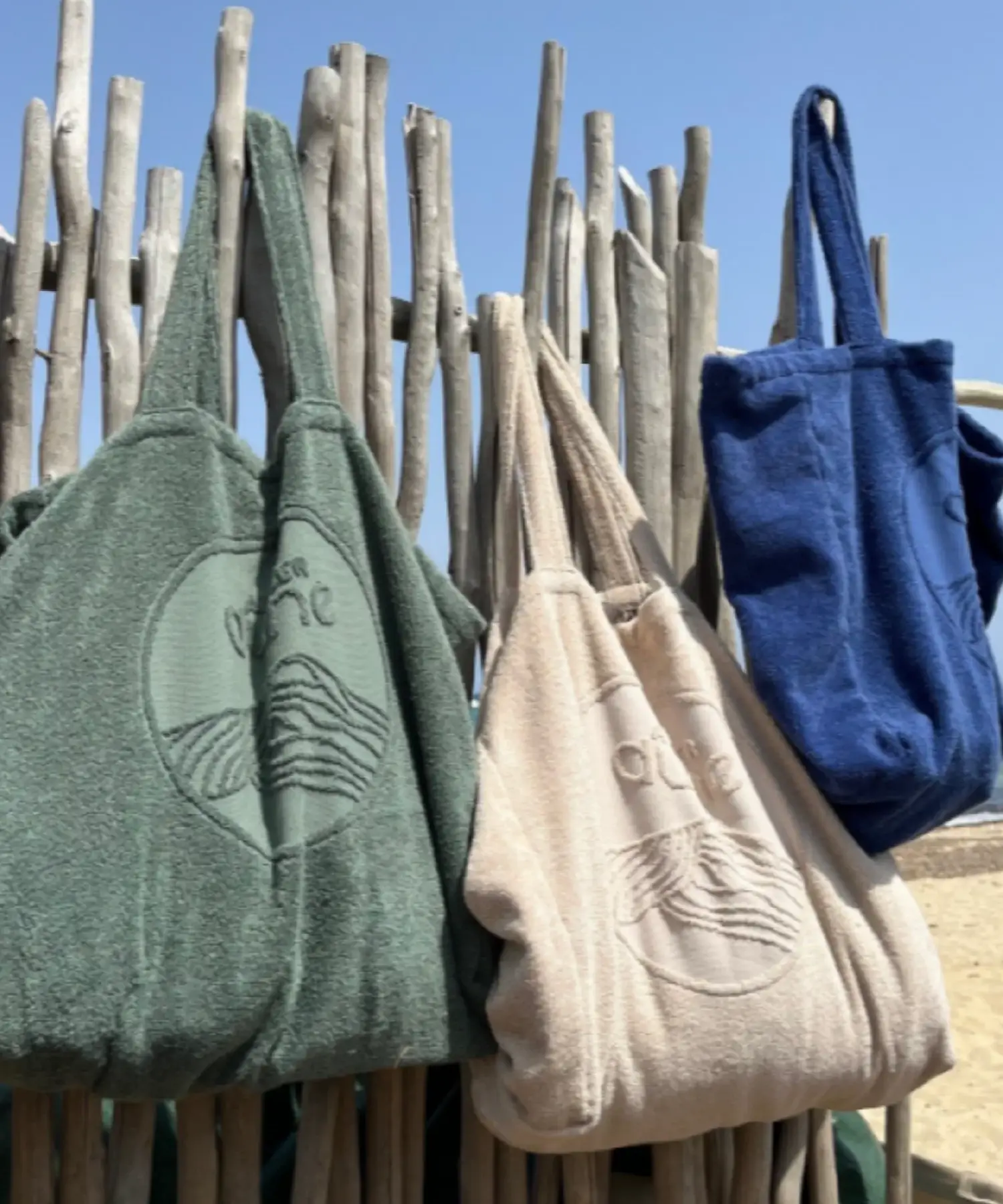 Totebag en éponge bouclette en coton bio - XL - outremer - Atelier Dune | Manoir Plume