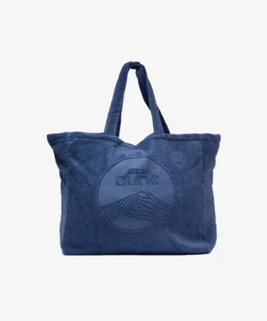 Totebag en éponge bouclette en coton bio - outremer - Atelier Dune | Manoir Plume