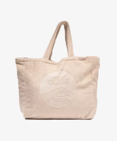 Totebag en éponge bouclette en coton bio - XL - sable - Atelier Dune | Manoir Plume