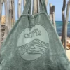 Totebag en éponge bouclette en coton bio - XL - sauge - Atelier Dune | Manoir Plume