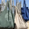 Totebag en éponge bouclette en coton bio - M - sauge - Atelier Dune | Manoir Plume