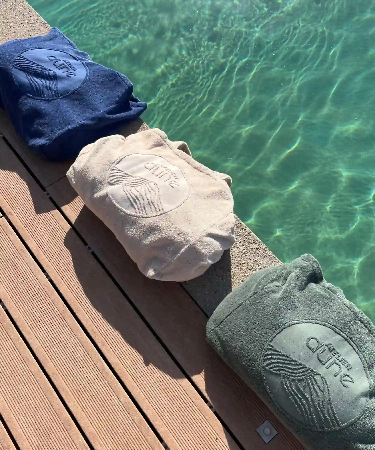 Totebag en éponge bouclette en coton bio - M - sauge - Atelier Dune | Manoir Plume