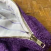 Trousse en éponge bouclette en coton bio - violet foncé - Atelier Dune | Manoir Plume
