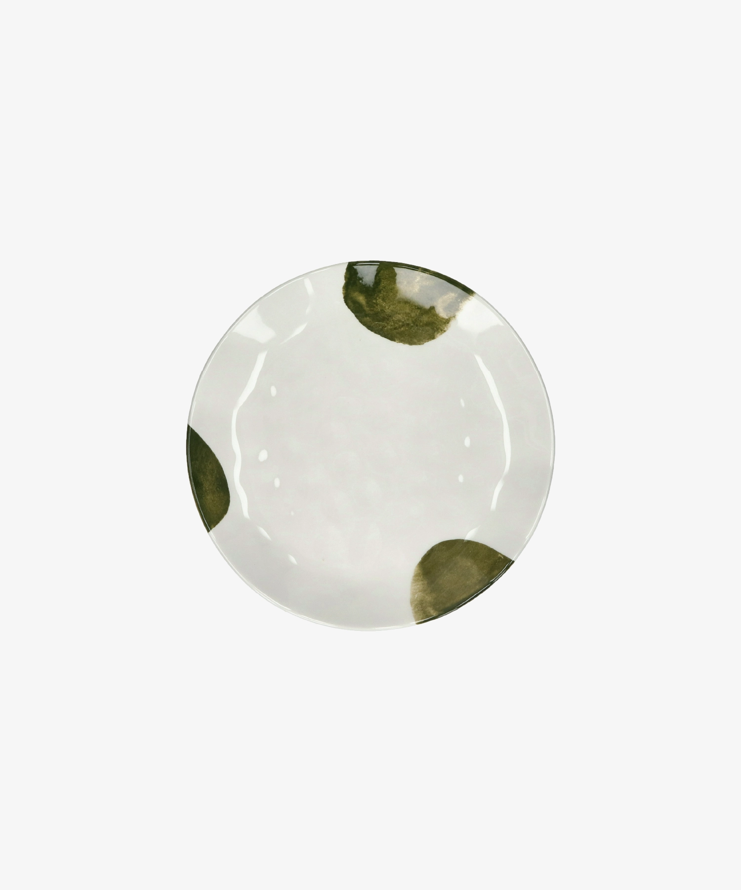 Assiette à dessert Labo en porcelaine - vert - Pomax | Manoir Plume