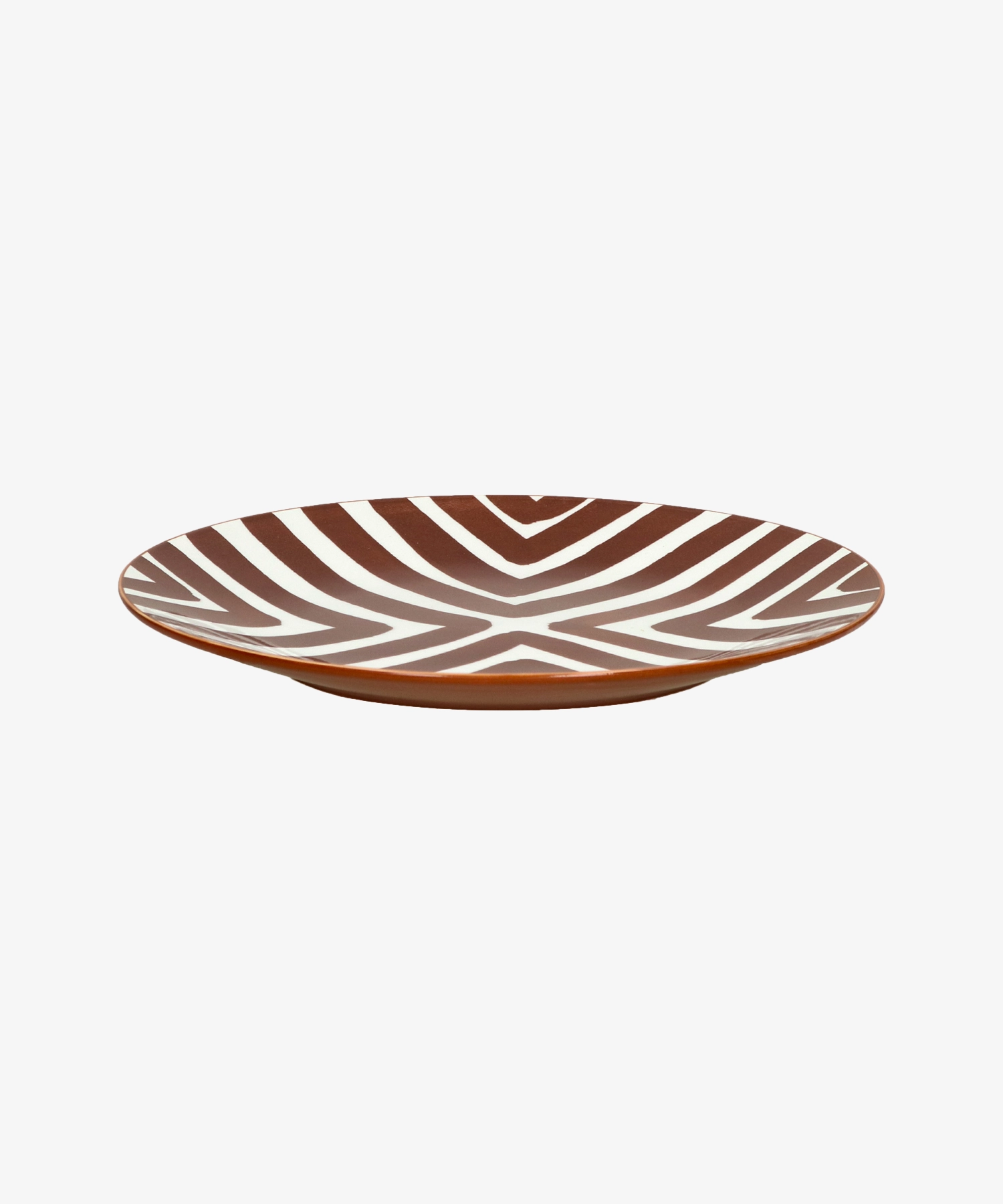 Assiette plate en porcelaine Amuse - rouille - Pomax | Manoir Plume
