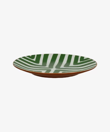 Assiette plate en porcelaine Amuse - vert - Pomax | Manoir Plume