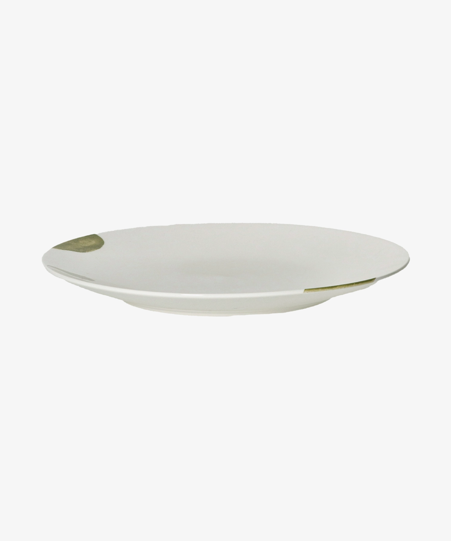 Assiette plate en porcelaine Labo - vert - Pomax | Manoir Plume