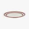 Assiette plate en porcelaine Mykonos - rouille - Pomax | Manoir Plume