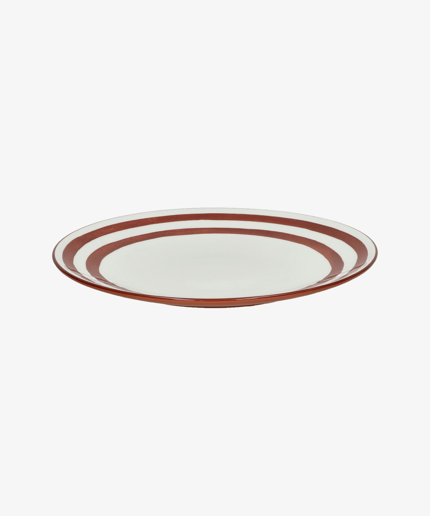 Assiette plate en porcelaine Mykonos - rouille - Pomax | Manoir Plume