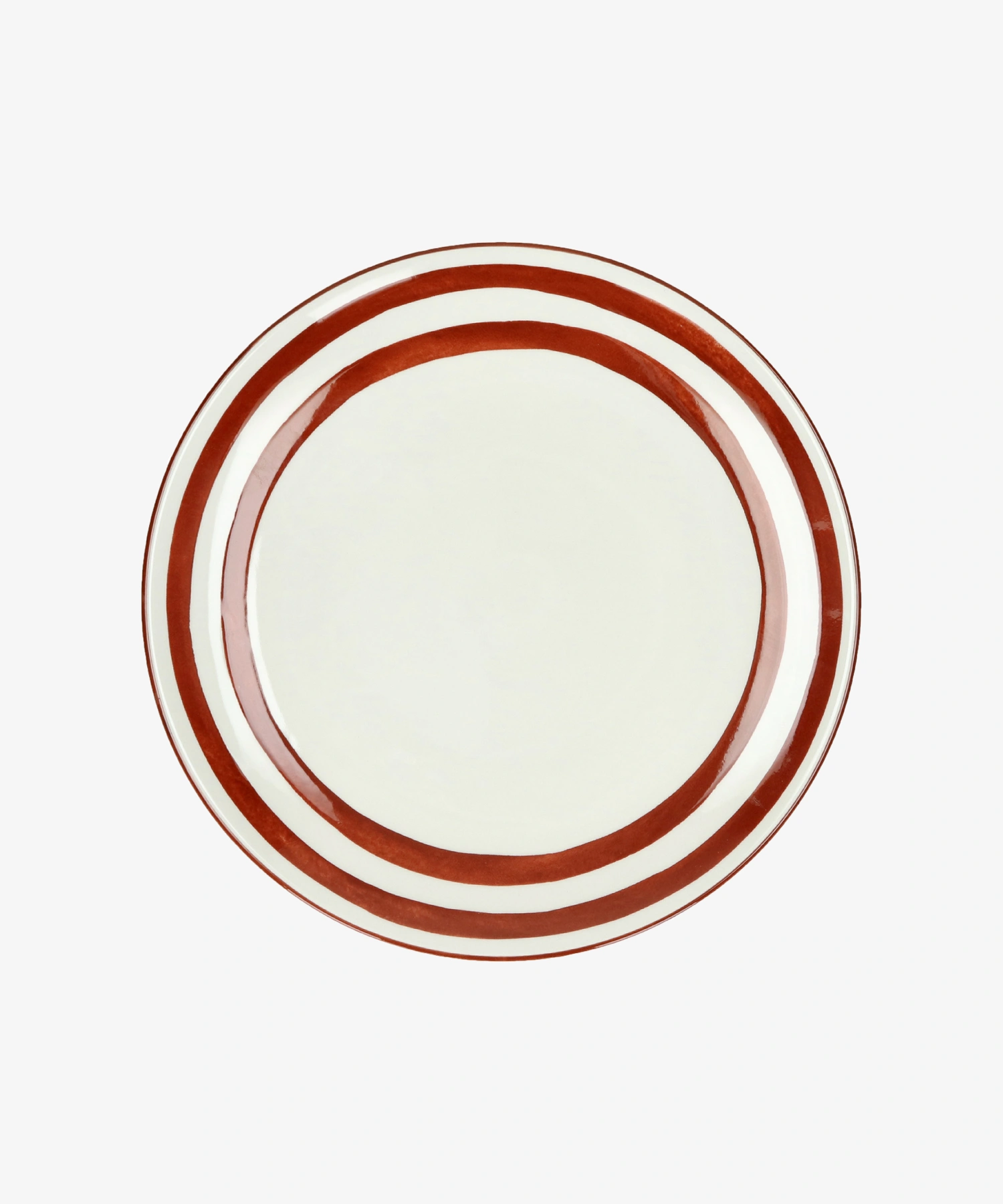 Assiette plate en porcelaine Mykonos - rouille - Pomax | Manoir Plume