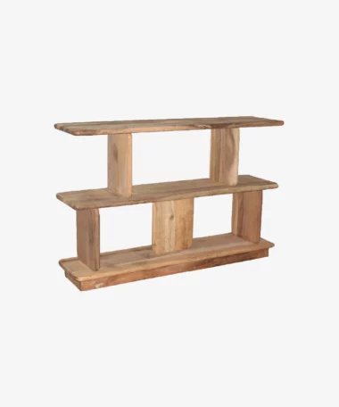 Étagère basse Matteo en bois recyclé - naturel - Pomax | Manoir Plume