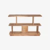 Étagère basse Matteo en bois recyclé - naturel - Pomax | Manoir Plume