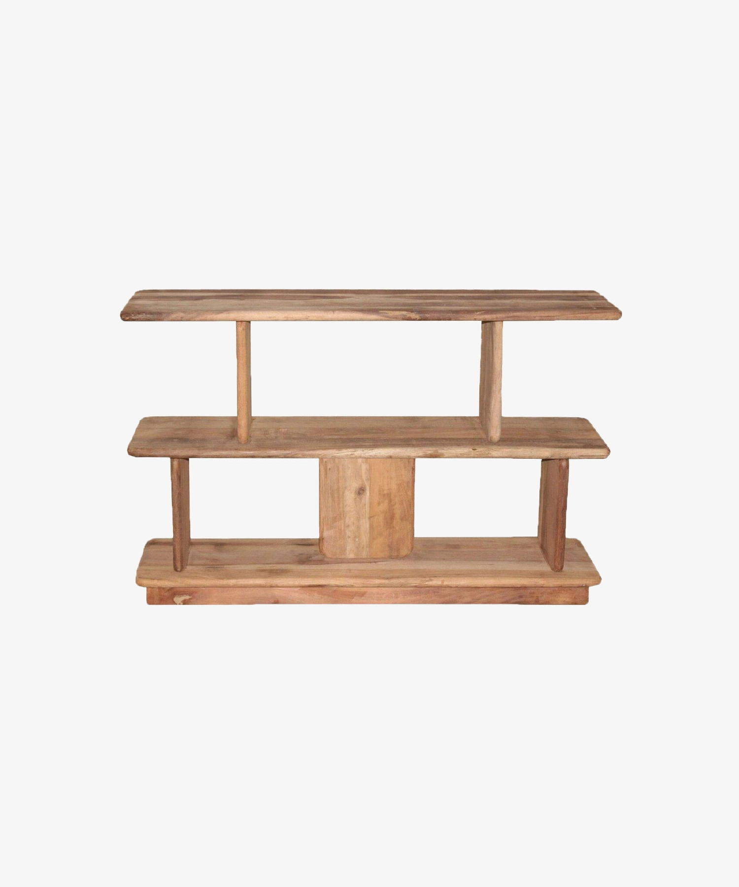 Étagère basse Matteo en bois recyclé - naturel - Pomax | Manoir Plume