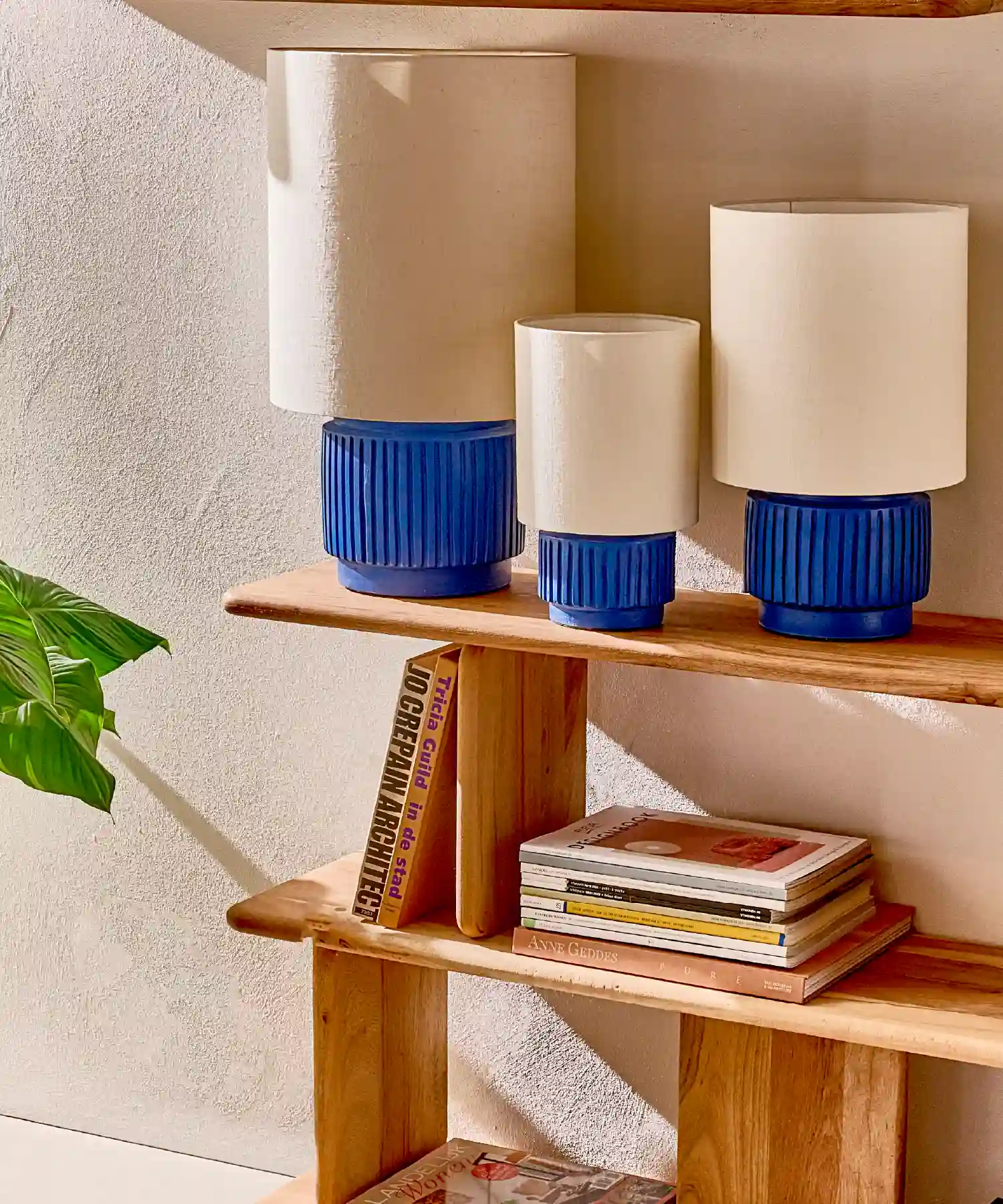 Étagère basse Matteo en bois recyclé - naturel - Pomax | Manoir Plume