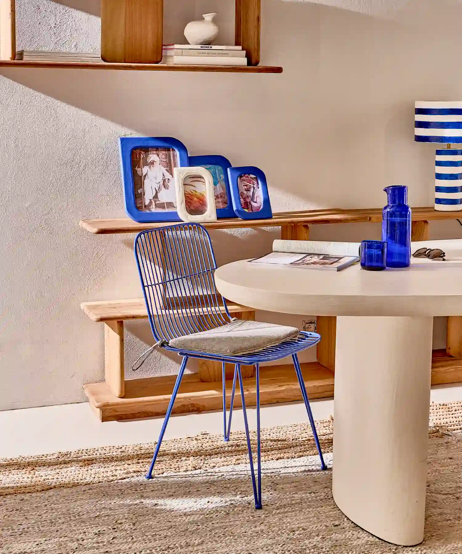 Étagère basse Matteo en bois recyclé - naturel - Pomax | Manoir Plume