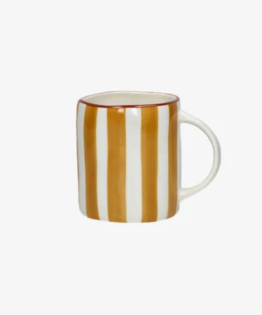 Mug en porcelaine Mykonos - jaune - Pomax | Manoir Plume