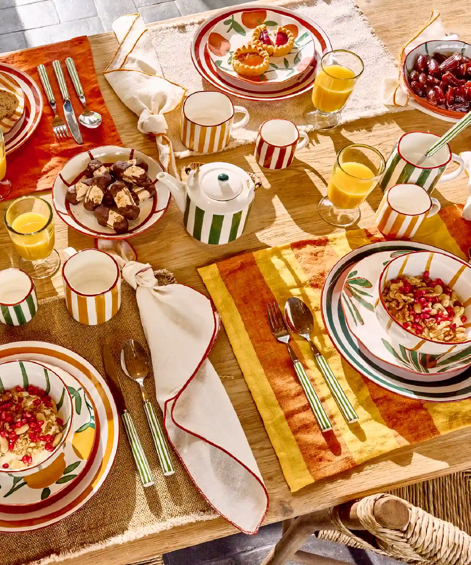 Mug en porcelaine Mykonos - jaune - Pomax | Manoir Plume