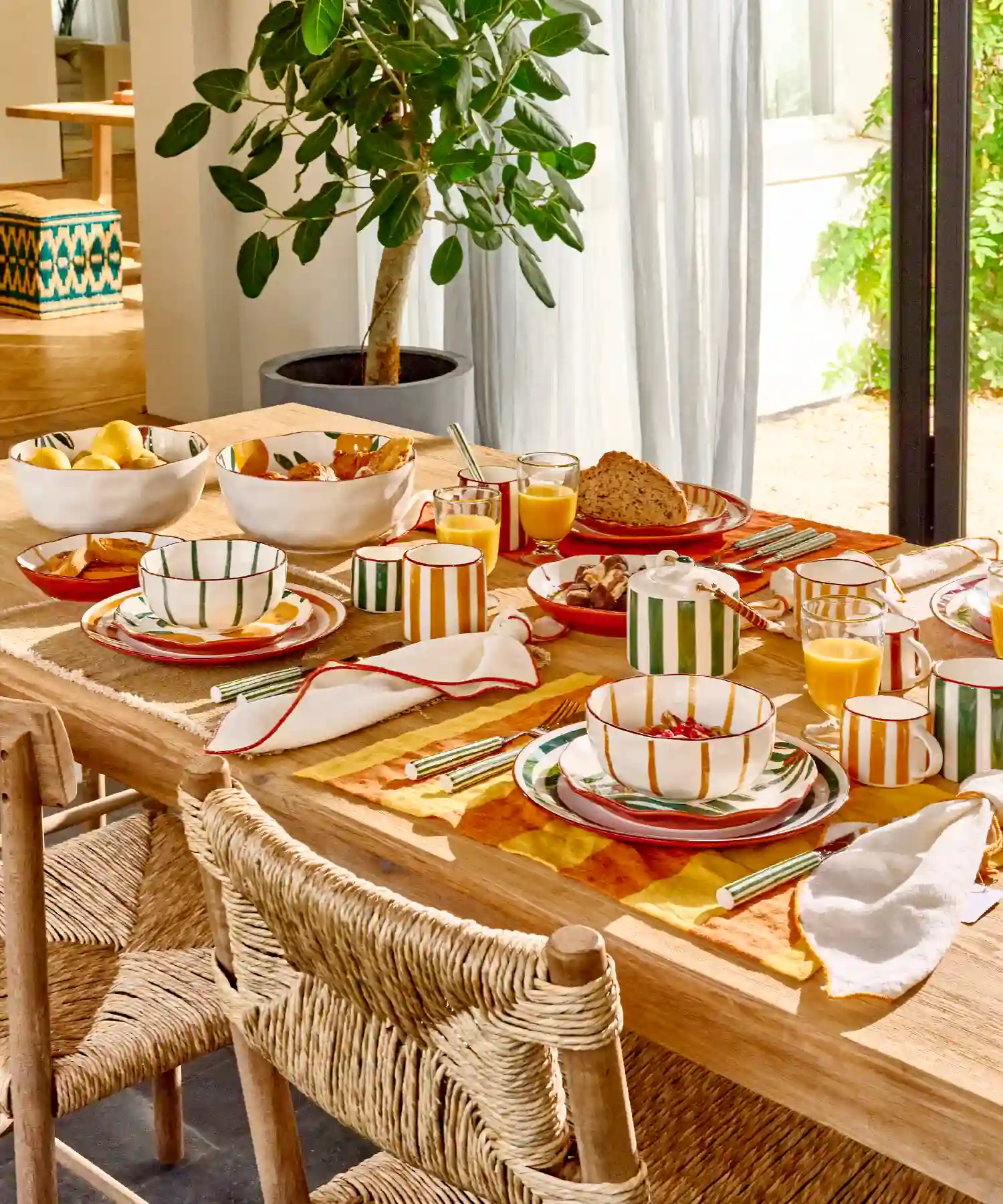 Mug en porcelaine Mykonos - jaune - Pomax | Manoir Plume