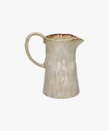 Pichet Ascoli en grès - gris/beige - Pomax | Manoir Plume