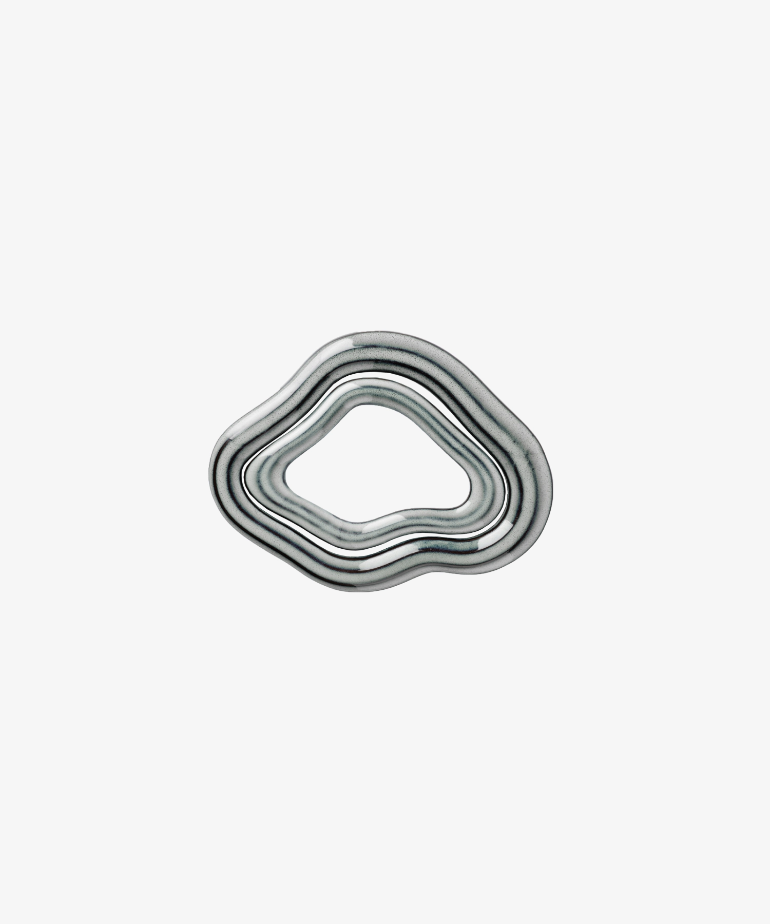 Set de 2 dessous de plat en grès émaillé Nordic Sea - bleu gris - Broste Copenhagen | Manoir Plume