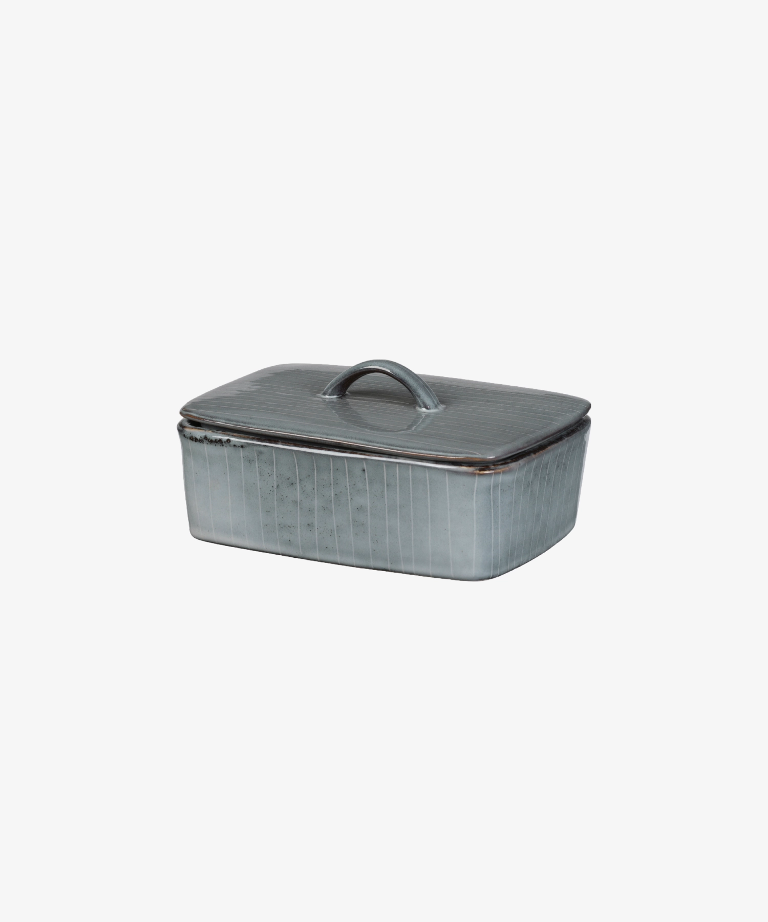 Beurrier en grès émaillé Nordic Sea - bleu gris - Broste Copenhagen | Manoir Plume