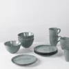 Bol en grès émaillé Nordic Sea Ø15 x 8 cm - bleu gris - Broste Copenhagen | Manoir Plume