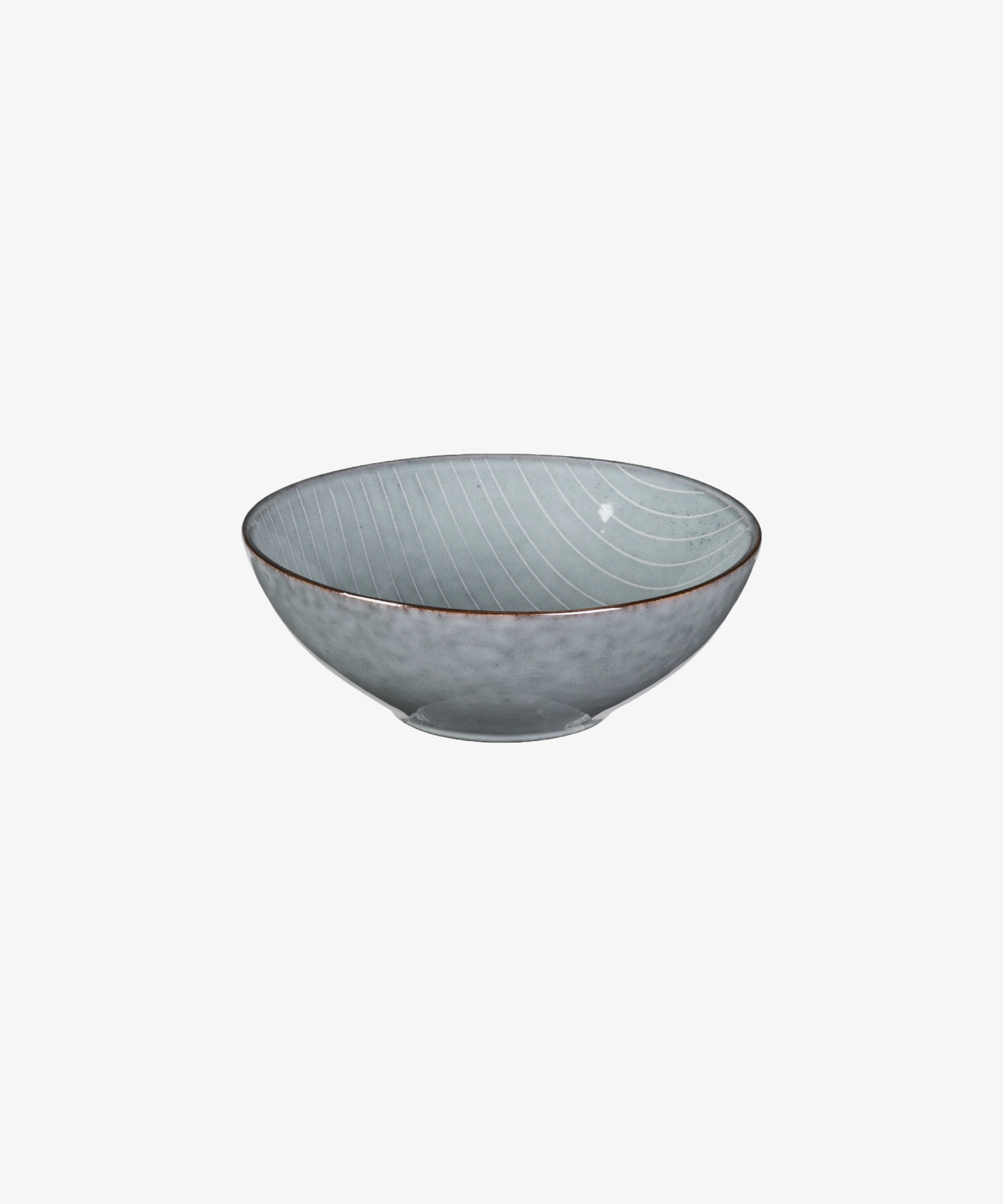 Bol en grès émaillé Nordic Sea Ø17 x 6 cm - bleu gris - Broste Copenhagen | Manoir Plume