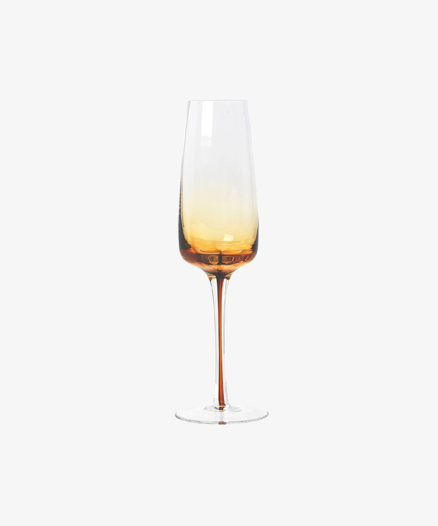 Flûte à champagne Amber - caramel - Broste Copenhagen | Manoir Plume