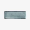 Plat à gâteaux rectangle en grès émaillé Nordic Sea - bleu gris - Broste Copenhagen | Manoir Plume
