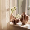 Set de 3 vases en porcelaine Amalie - vert - Broste Copenhagen | Manoir Plume Set de 3 vases en porcelaine Amalie - vert - Broste Copenhagen | Manoir Plume