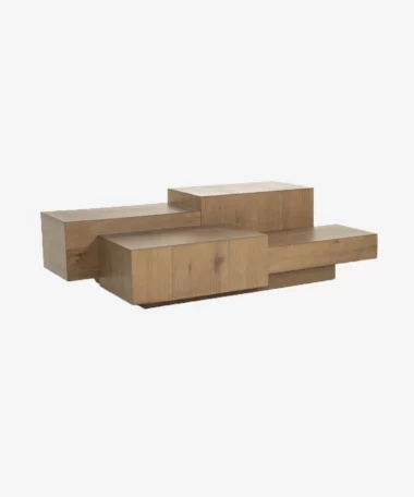 Table basse rectangulaire Quinten - marron - Eleonora | Manoir Plume