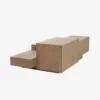 Table basse rectangulaire Quinten - marron - Eleonora | Manoir Plume