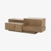 Table basse rectangulaire Quinten - marron - Eleonora | Manoir Plume