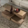 Table basse rectangulaire Quinten - marron - Eleonora | Manoir Plume