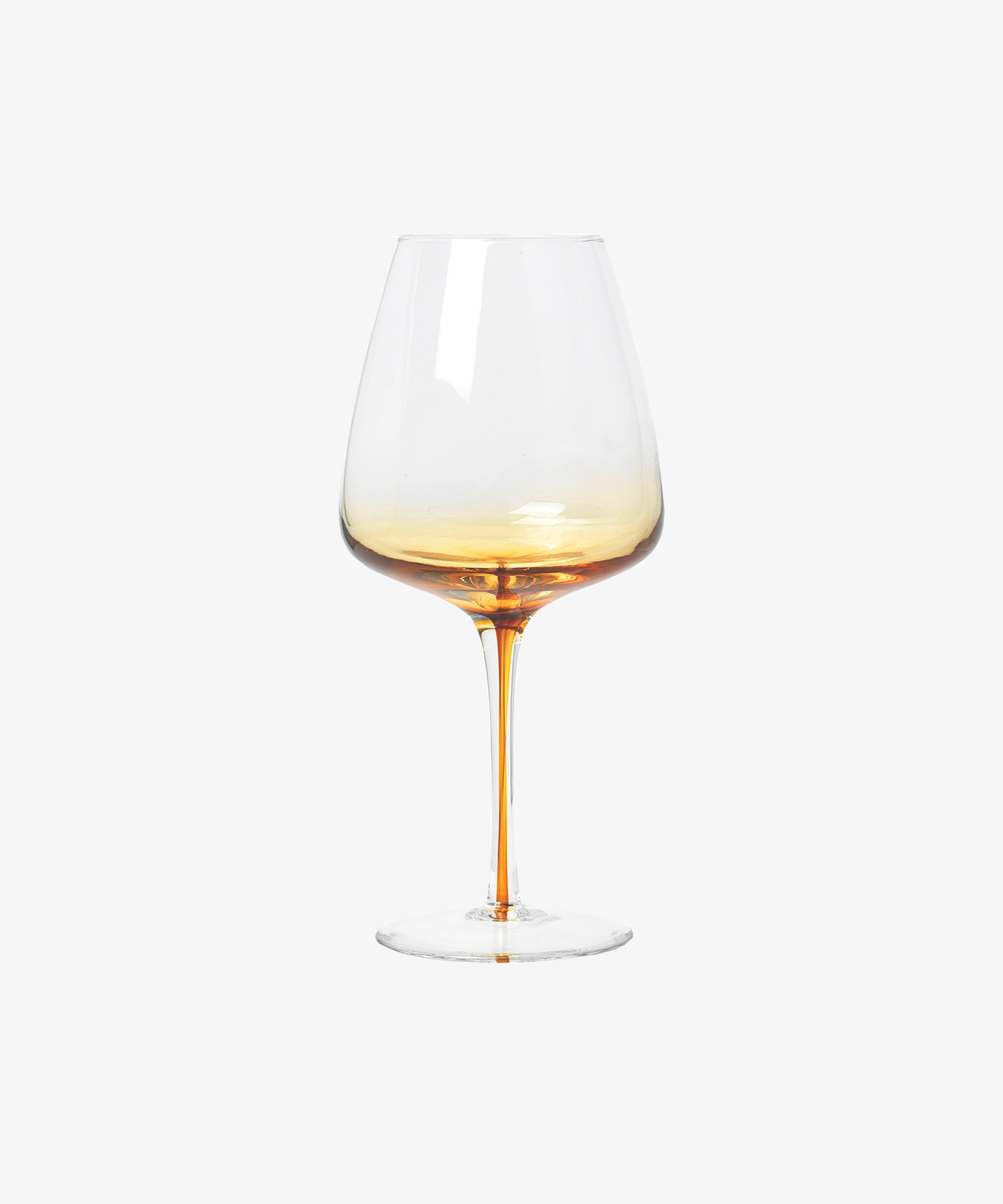 Verre à vin rouge Amber - caramel - Broste Copenhagen | Manoir Plume