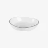 Assiette creuse en porcelaine émaillée Salt 21,8 x 24 x 4,2 cm - blanc - Broste Copenhagen | Manoir Plume