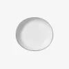 Assiette creuse en porcelaine émaillée Salt 21,8 x 24 x 4,2 cm - blanc - Broste Copenhagen | Manoir Plume