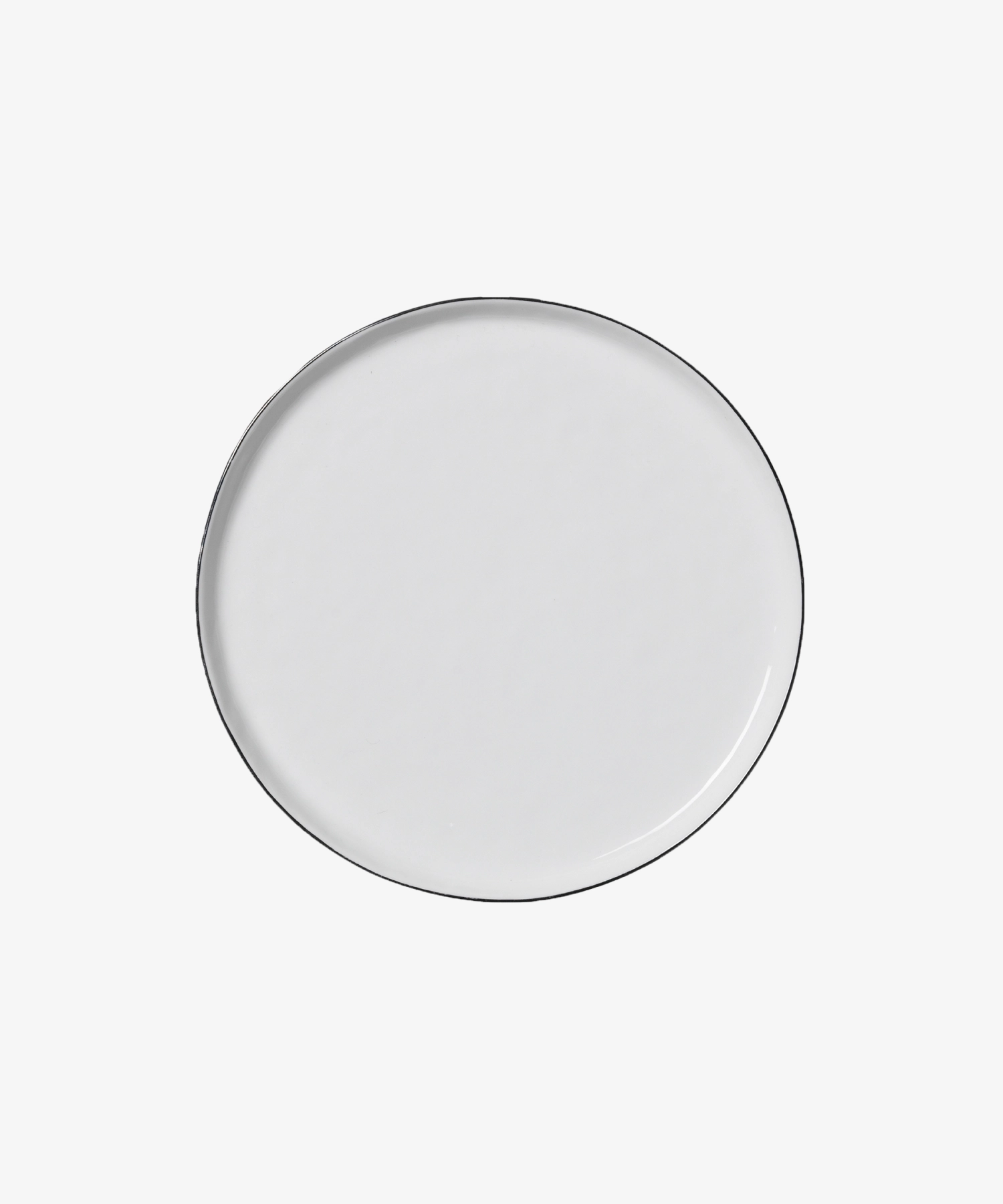 Assiette plate en porcelaine émaillée Salt - blanc - Broste Copenhagen | Manoir Plume
