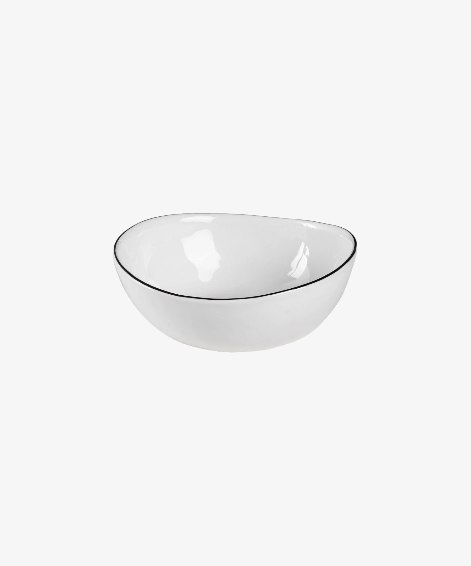 Bol en porcelaine émaillée 15,5 x 17 x 6 cm Salt - blanc - Broste Copenhagen | Manoir Plume