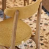 Chaise de salle à manger en tissu boucle 200-190 - beige - 366 Concept | Manoir Plume