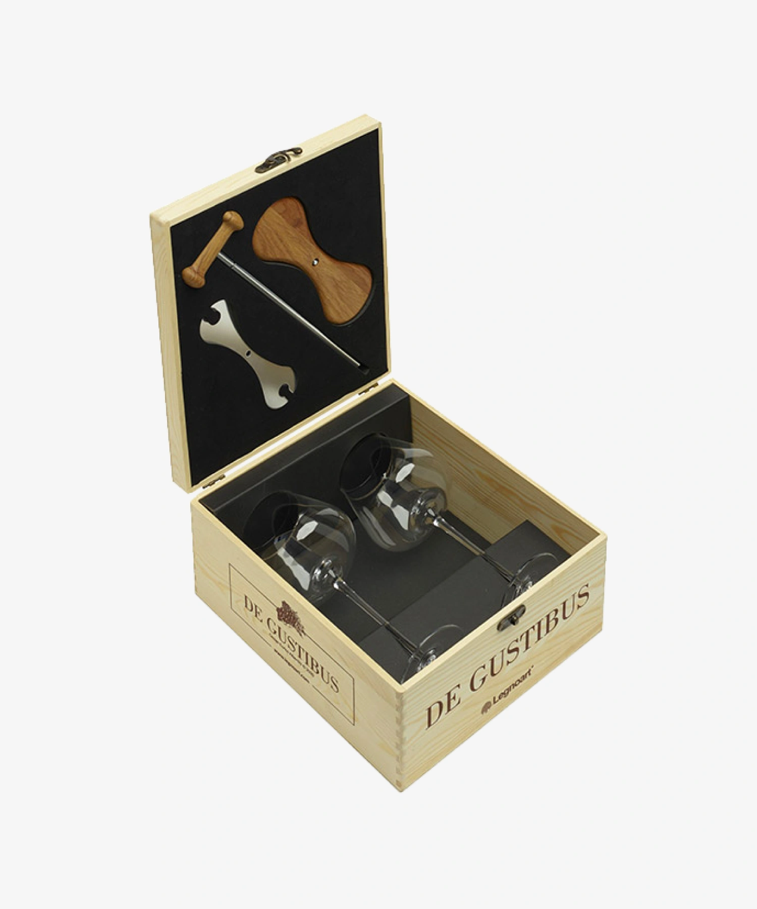 Coffret de verres à vin en cristal Degustibus - transparent - Legnoart | Manoir Plume