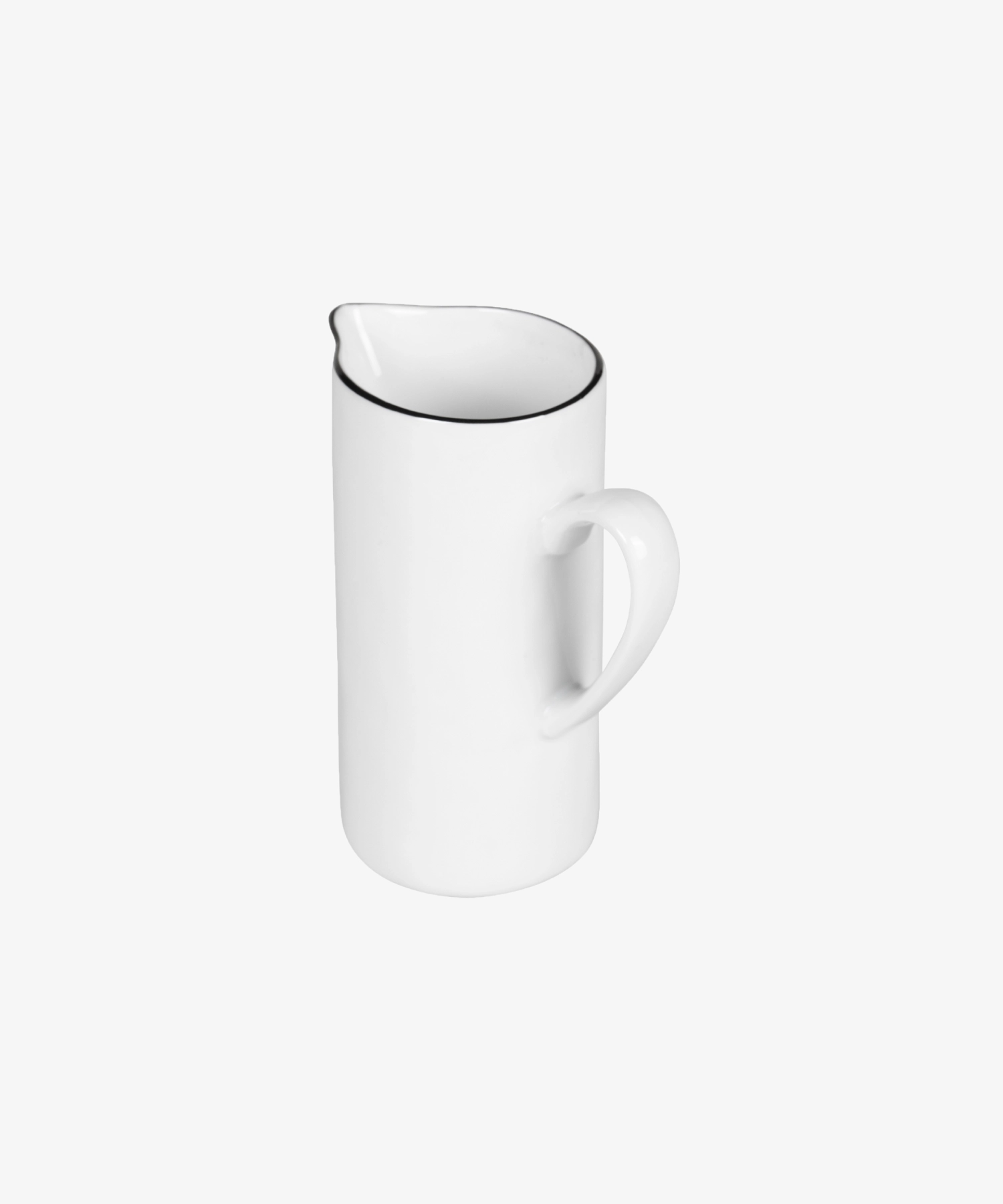 Pichet à lait en porcelaine émaillée Salt - blanc - Broste Copenhagen | Manoir Plume