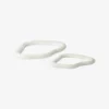 Set de 2 dessous de plat en grès émaillé Nordic Vanilla - crème - Broste Copenhagen | Manoir Plume