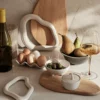 Set de 2 dessous de plat en grès émaillé Nordic Vanilla - crème - Broste Copenhagen | Manoir Plume