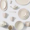 Set de 6 anneaux de serviette en grès émaillé Nordic Vanilla - crème - Broste Copenhagen | Manoir Plume