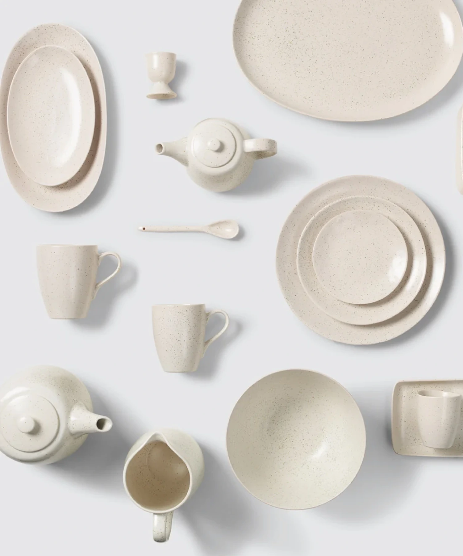 Set de 6 anneaux de serviette en grès émaillé Nordic Vanilla - crème - Broste Copenhagen | Manoir Plume