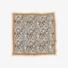 Foulard en coton Léo - beige et camel - Maison Lecomte Flament | Manoir Plume