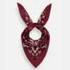 Foulard en coton Bandana - bordeaux - Maison Lecomte Flament | Manoir Plume