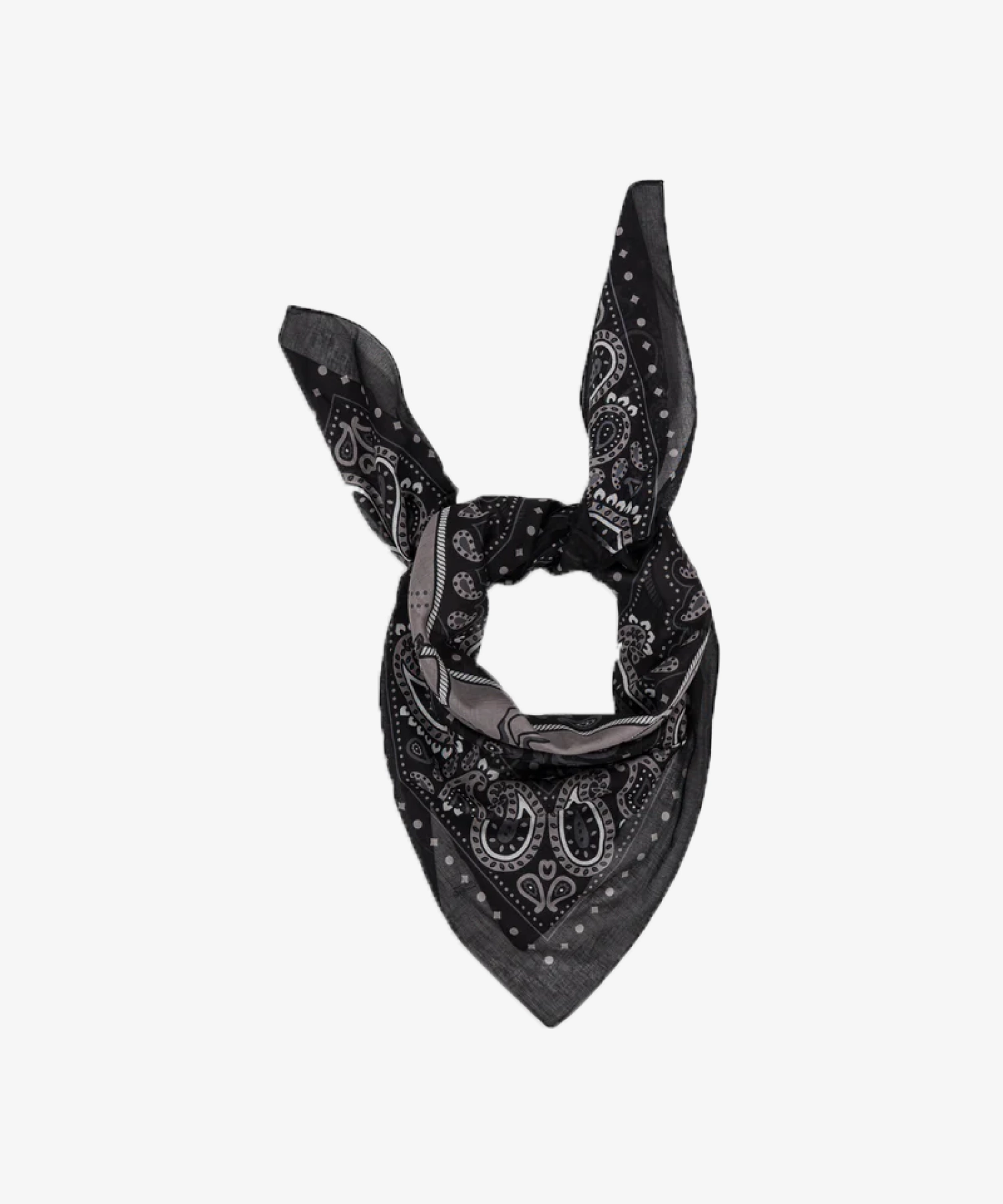 Foulard en coton Rodéo - noir - Maison Lecomte Flament | Manoir Plume