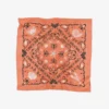 Foulard en coton Bandana Crustacés - rose corail - Maison Lecomte Flament | Manoir Plume